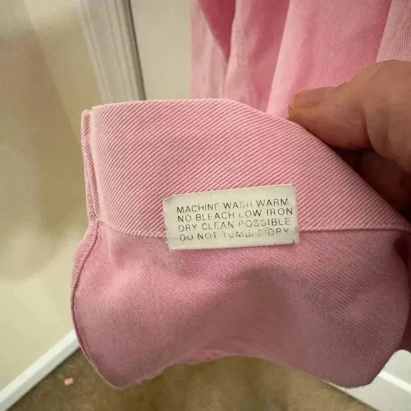 GORGEOUS Paul Stuart mens XLL pink button up casual cotton shirt EUC - Picture 9 of 15